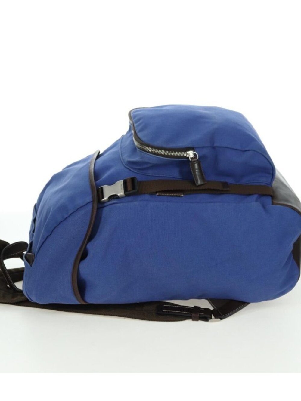 PRADA Backpack Canvas Blue Silver - Picture 4 of 16